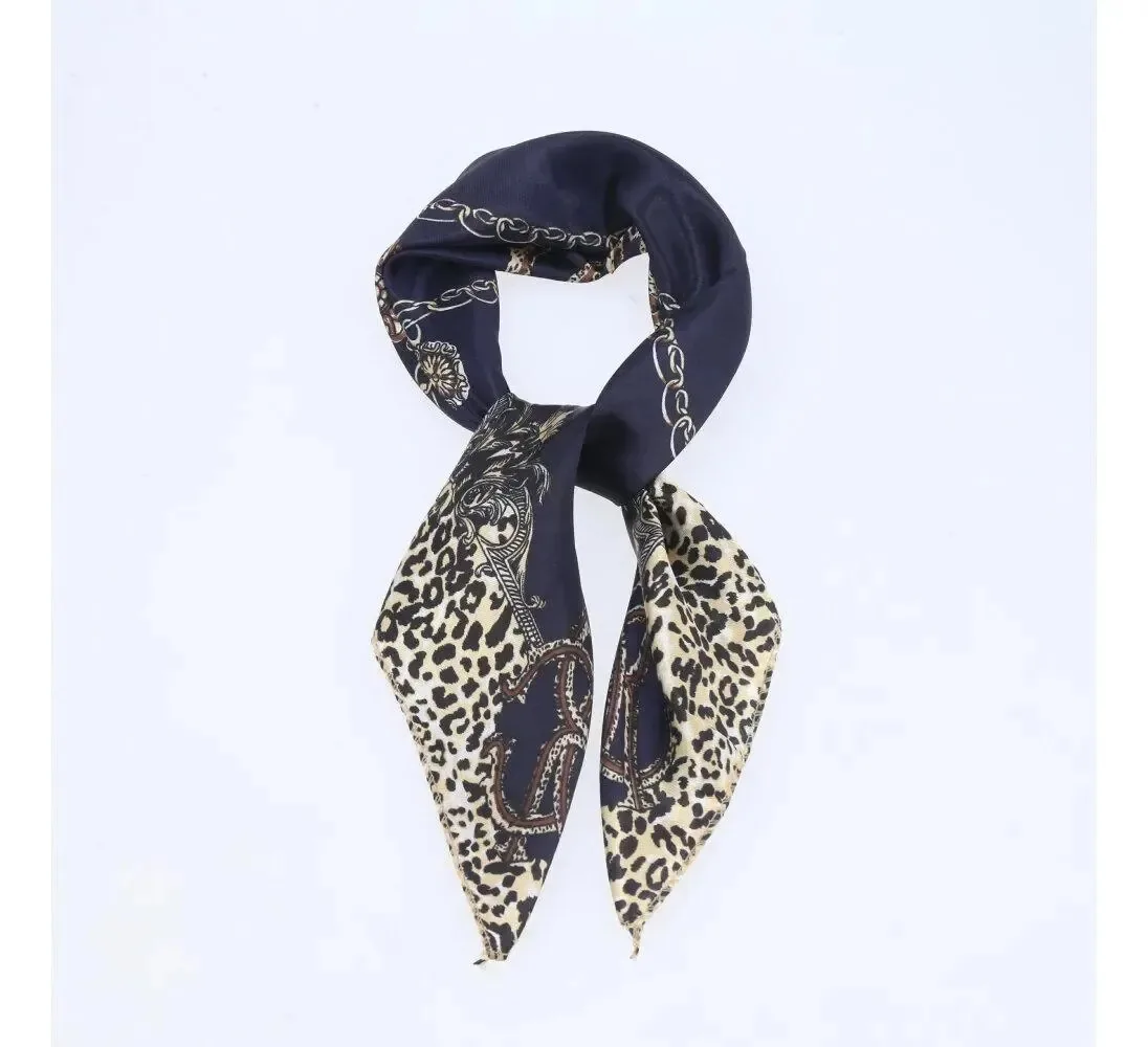 Lenço Feminino De Cetim Pequeno Cor Preto