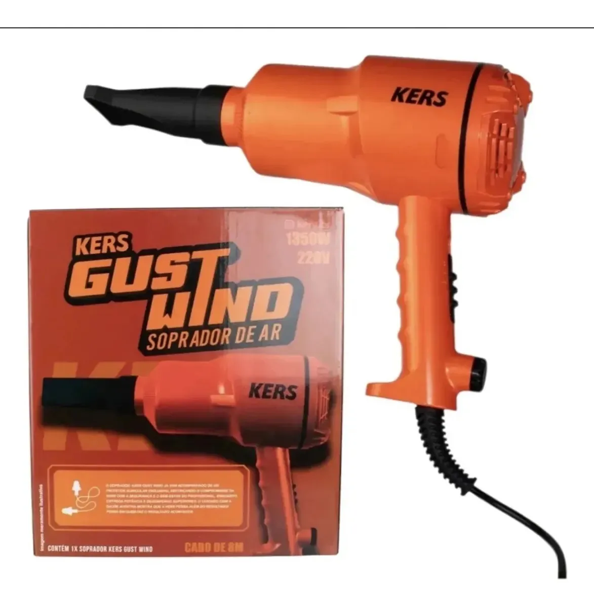 Kers Soprador Térmico Gust Wind 1350w Laranja-escuro