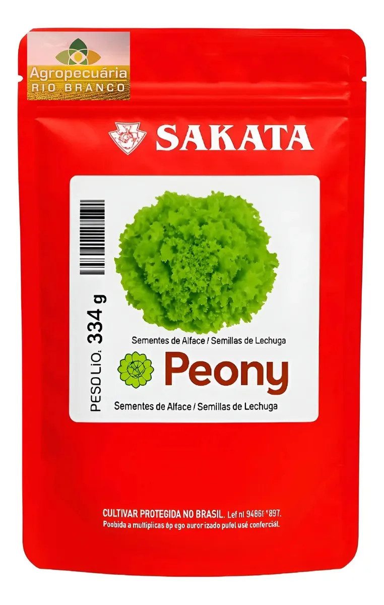 Semente De Alface Peony Peletizada 7.500 Sakata Sementes