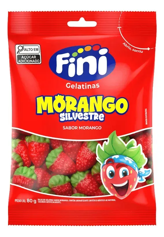 Gelatina Morango Silvestre 80g Fini