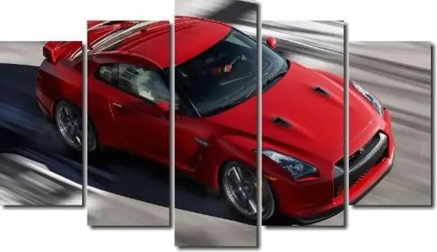 Quadro Decorativo Carro Vermelho 5