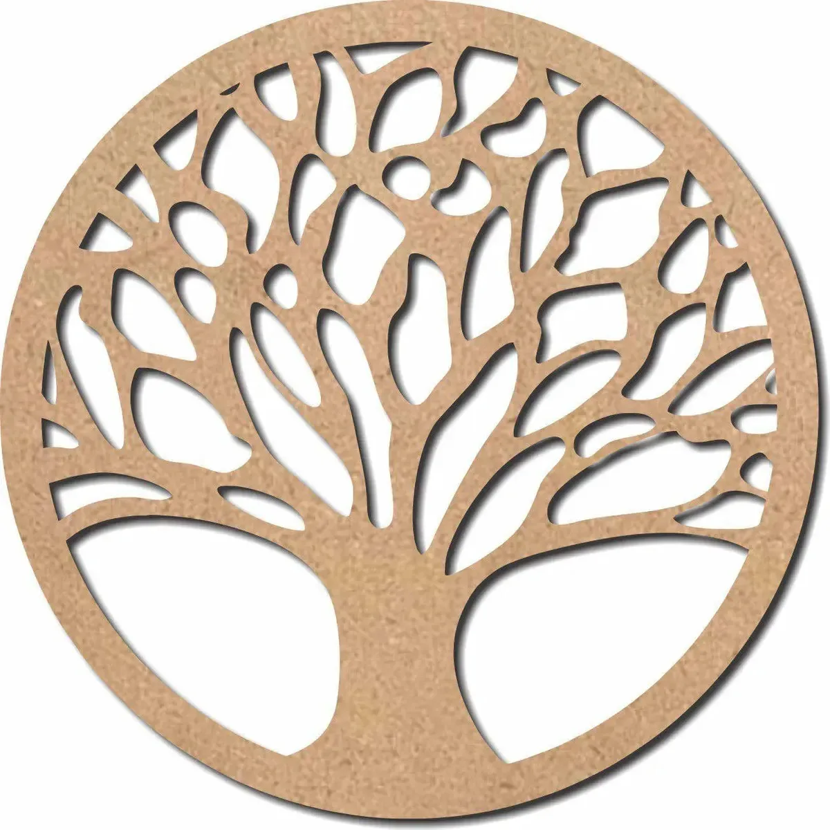 Escultura Em Mdf Recorte Mandala Árvore Da Vida 60x60