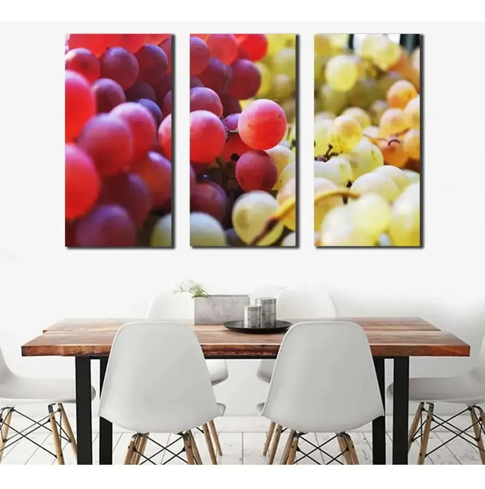 Quadros Decorativos Fruta Cachos Uvas 3