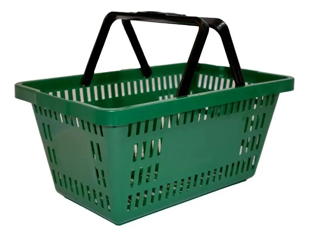 Cesta de Compras Reforçada Semaza 16L, Verde