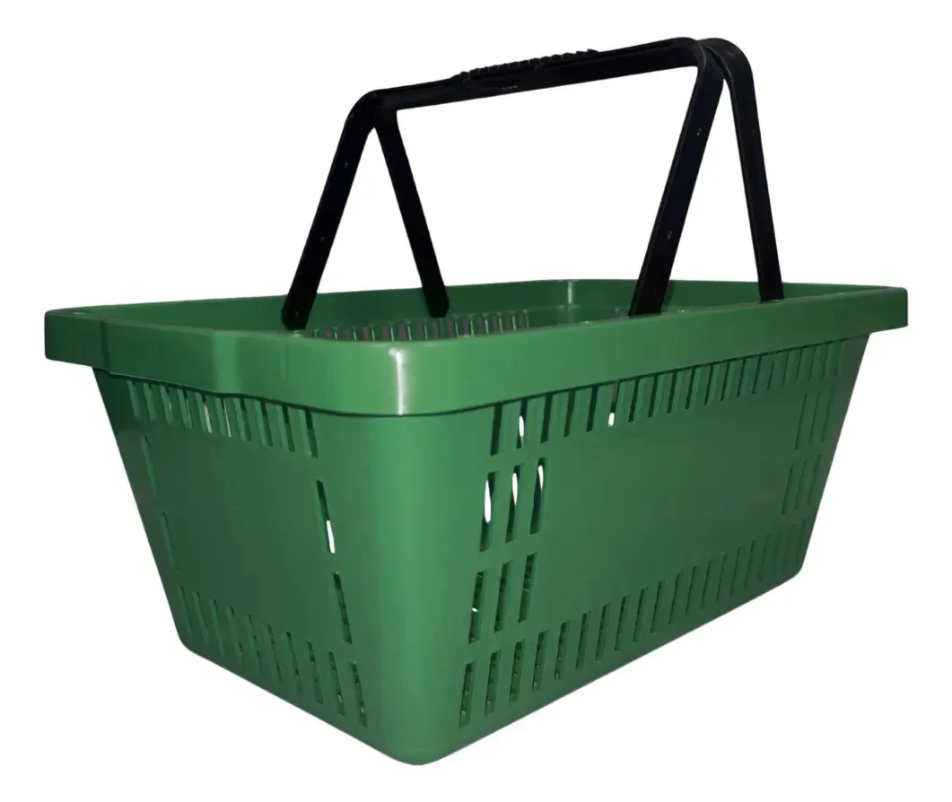 Cesta de Compras Semaza de Plástico Verde 7 L