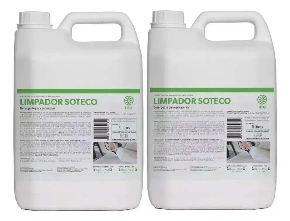Detergente Limpador Soteco Para Extratora 10 L Sbn417 Kit Un
