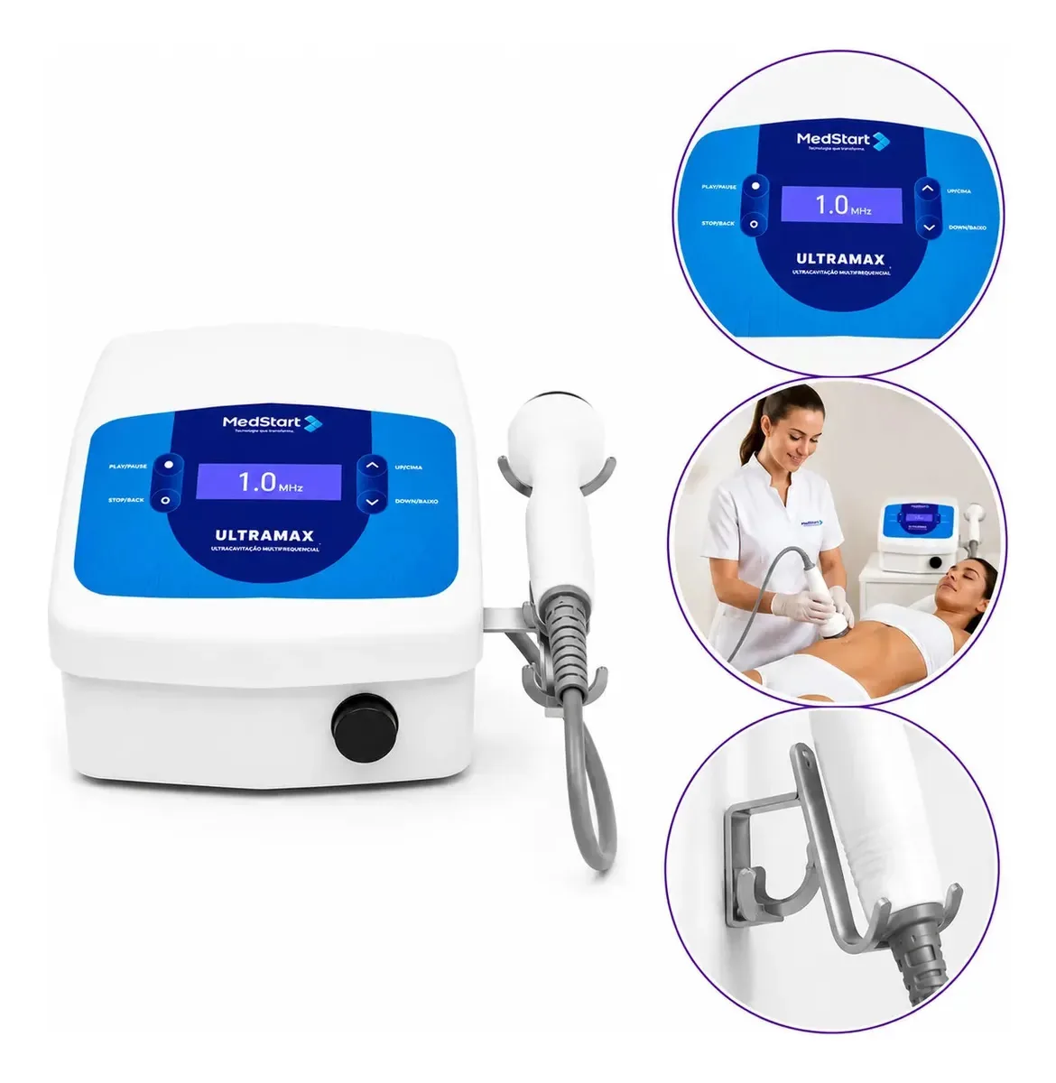 Ultramax Aparelho De Ultracavitação E Ondas Choque Medstart Bivolt (110v/220v)