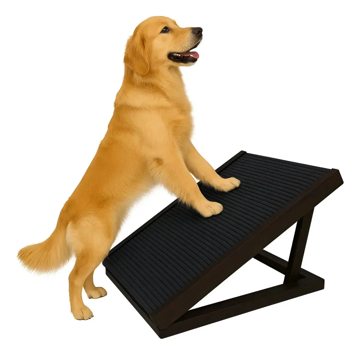 Rampa Pet Camas E Sofás Antiderrapante Cães Gatos Regulável Tabaco 4 Níveis