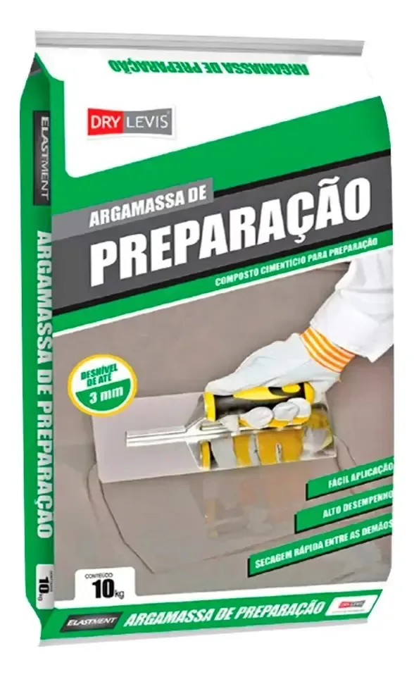 Massa De Preparação Cinza Argamassa Impermeável - Saco 10kg