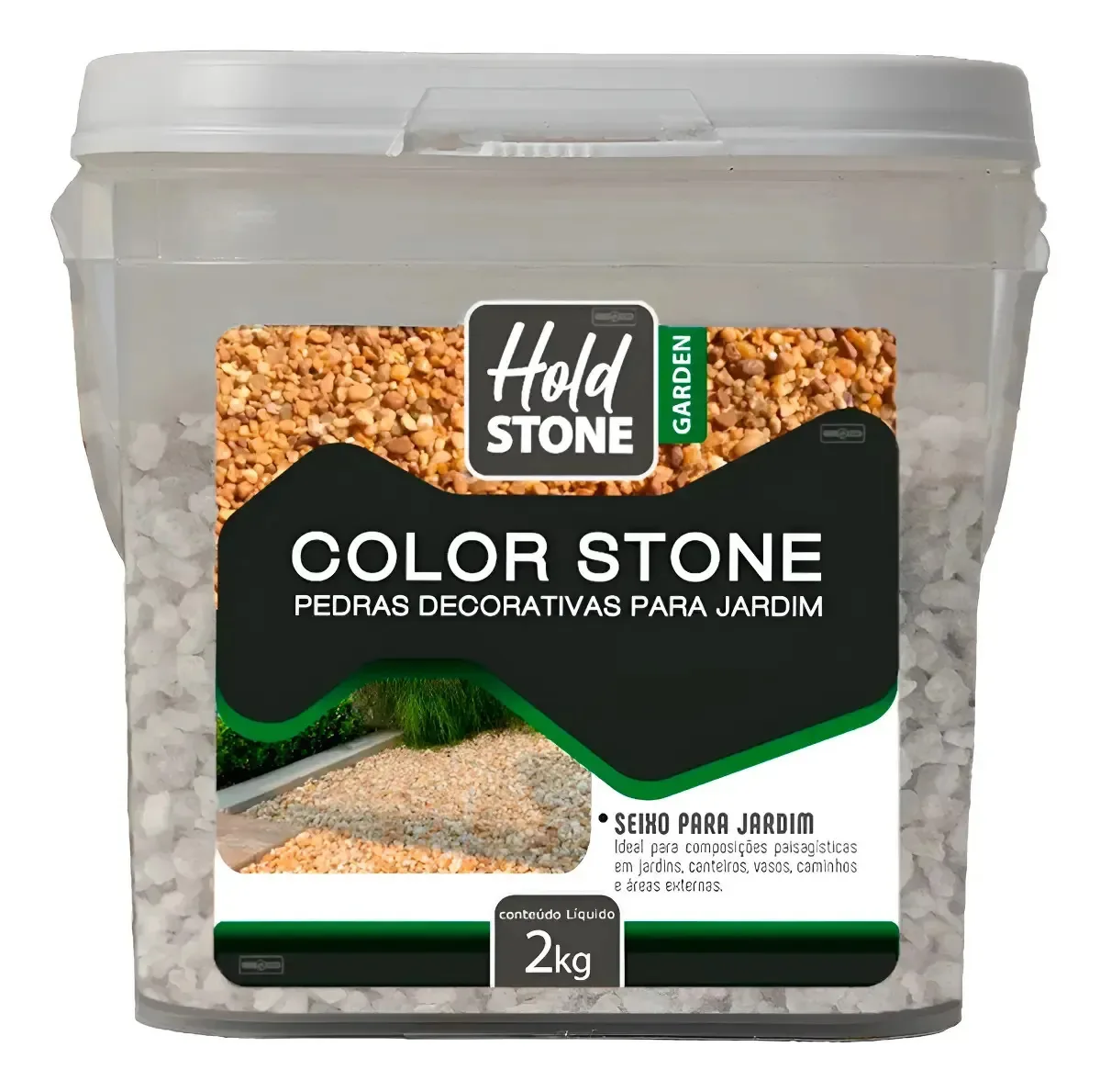 Revestimento De Pedras Naturais P/ Pisos Color Stone 2kg Quartzo 4 Mm 8 Mm