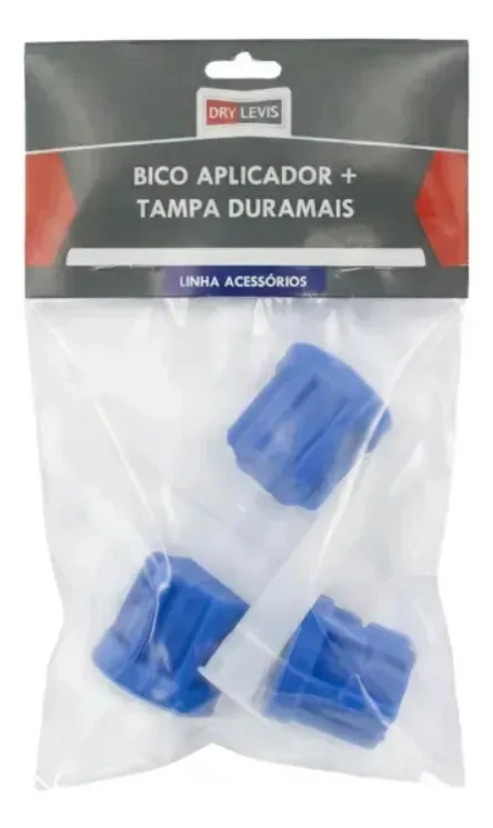 Kit 3 Bico Aplicador De Selantes + 3 Tampa Duramais Drylevis
