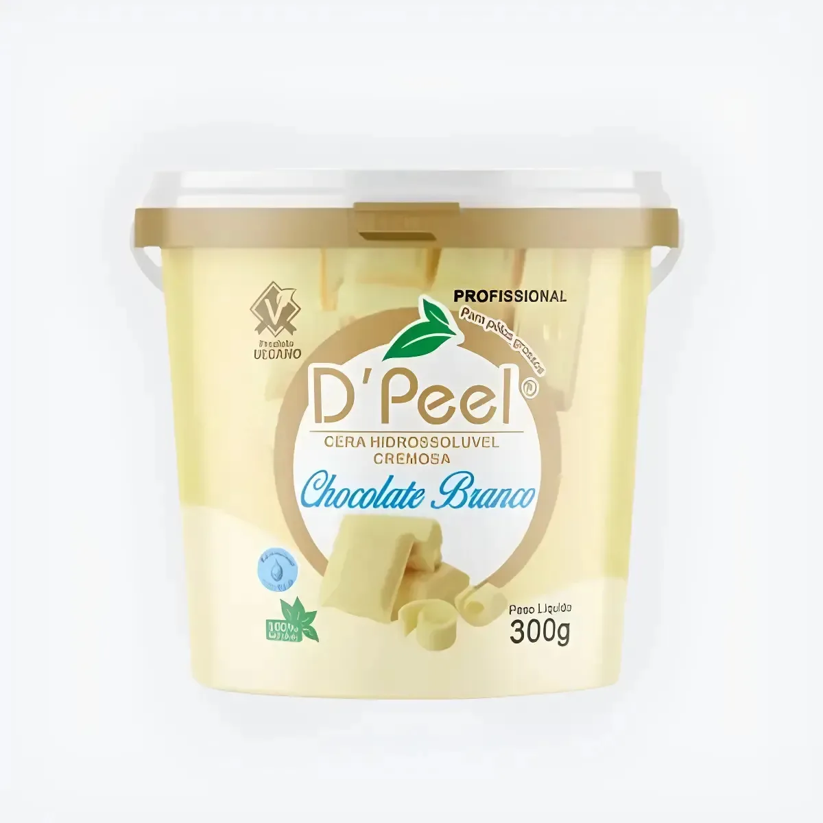 Cera Depilatória Chocolate Branco Dpell 300g Profissional