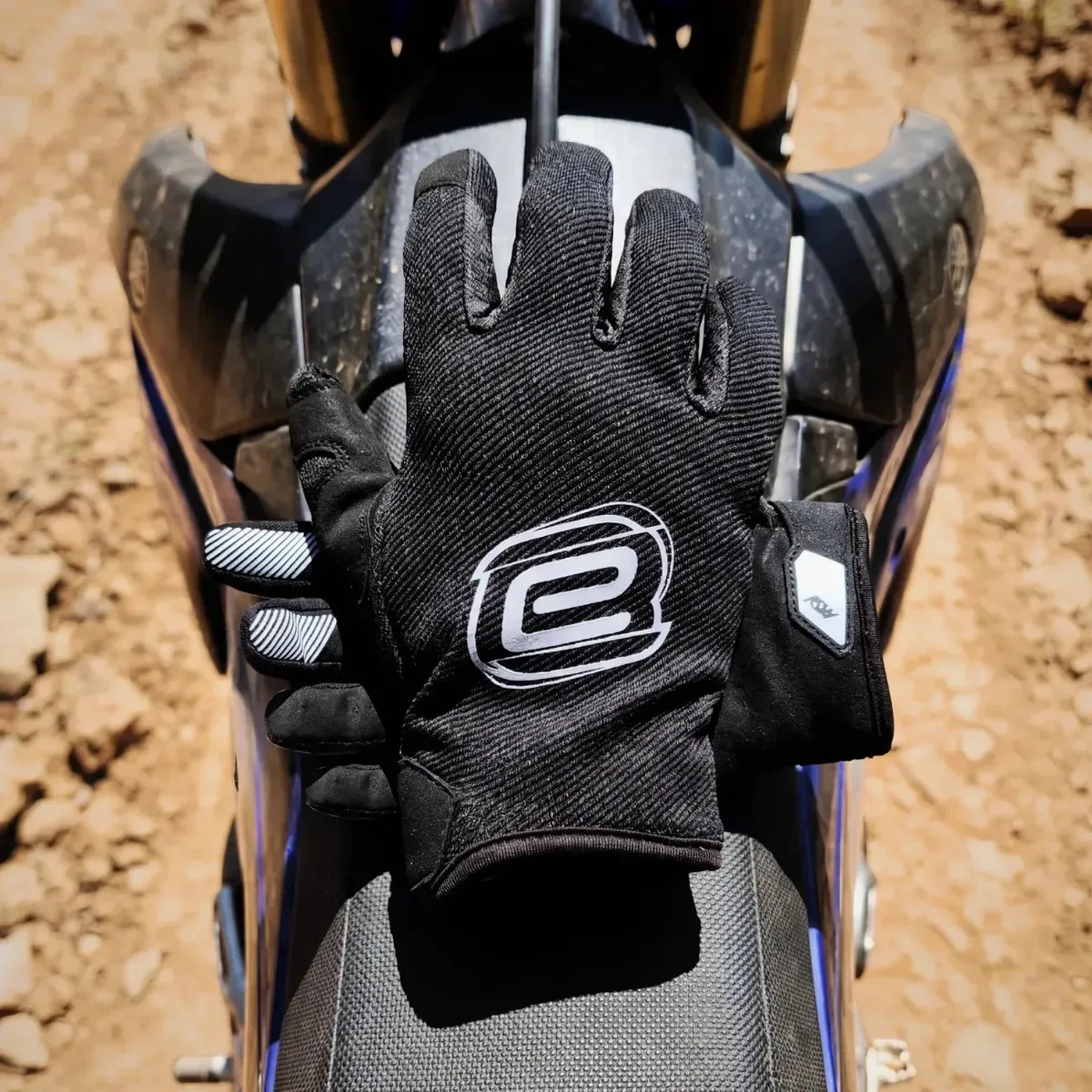 Luvas para Motociclista ASW Image Icon Esportivo, de Poliéster Preto (L)