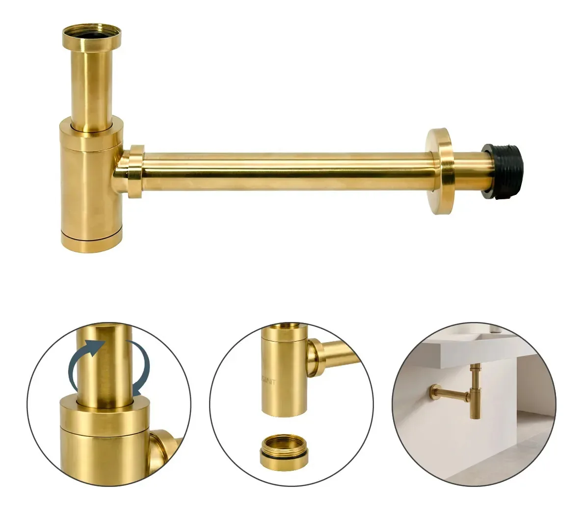 Sifao Copo Dourado Slim Moderno
