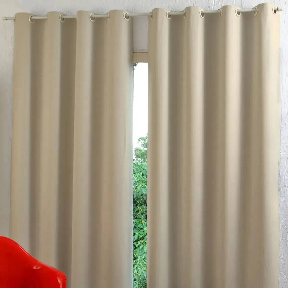 Cortina Blackout Pvc Ecortina Duo Vedaluz Solar 2,30x2,70m Bege