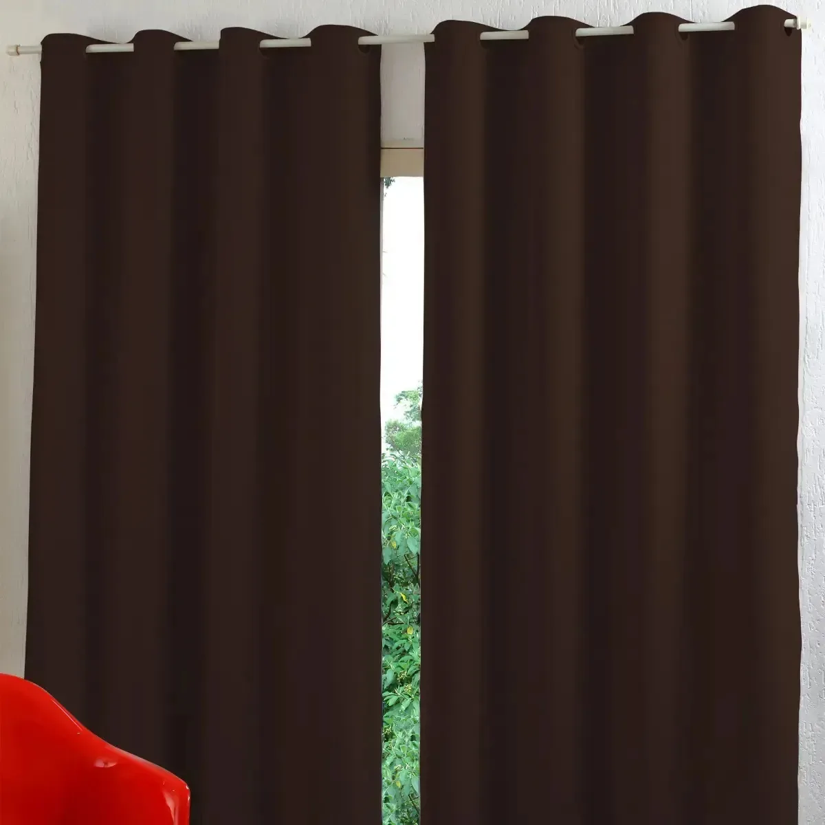 Cortina Blackout Pvc Ecortina Duo Vedaluz Solar 2,30x2,70m Marrom