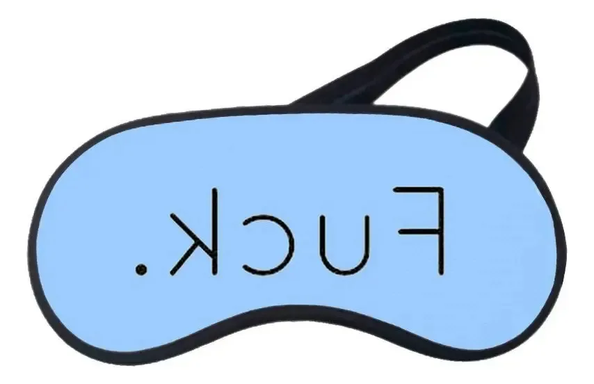 Mascara De Dormir Fuck Azul