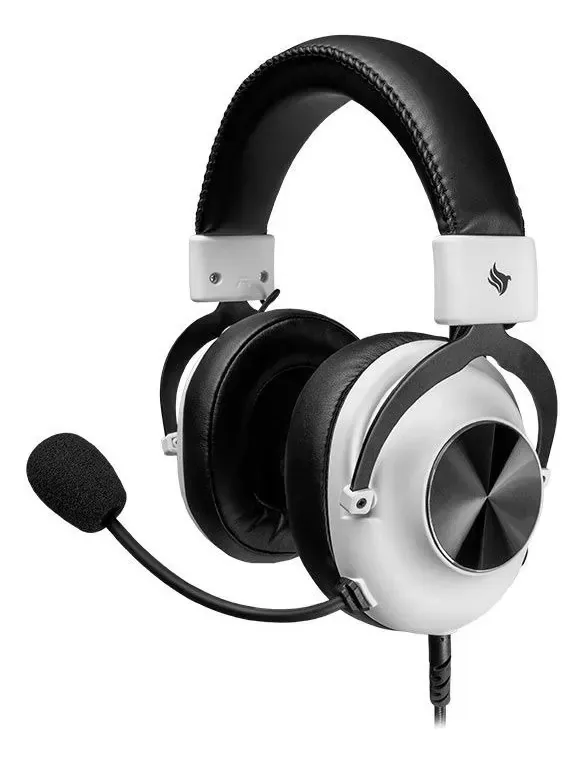 Headset Gamer Pichau Lunaris Branco, com Drivers de 50mm