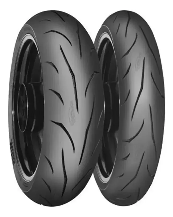 Par Pneus Sport Force+ 110/70-17 + 130/70-17 Mitas