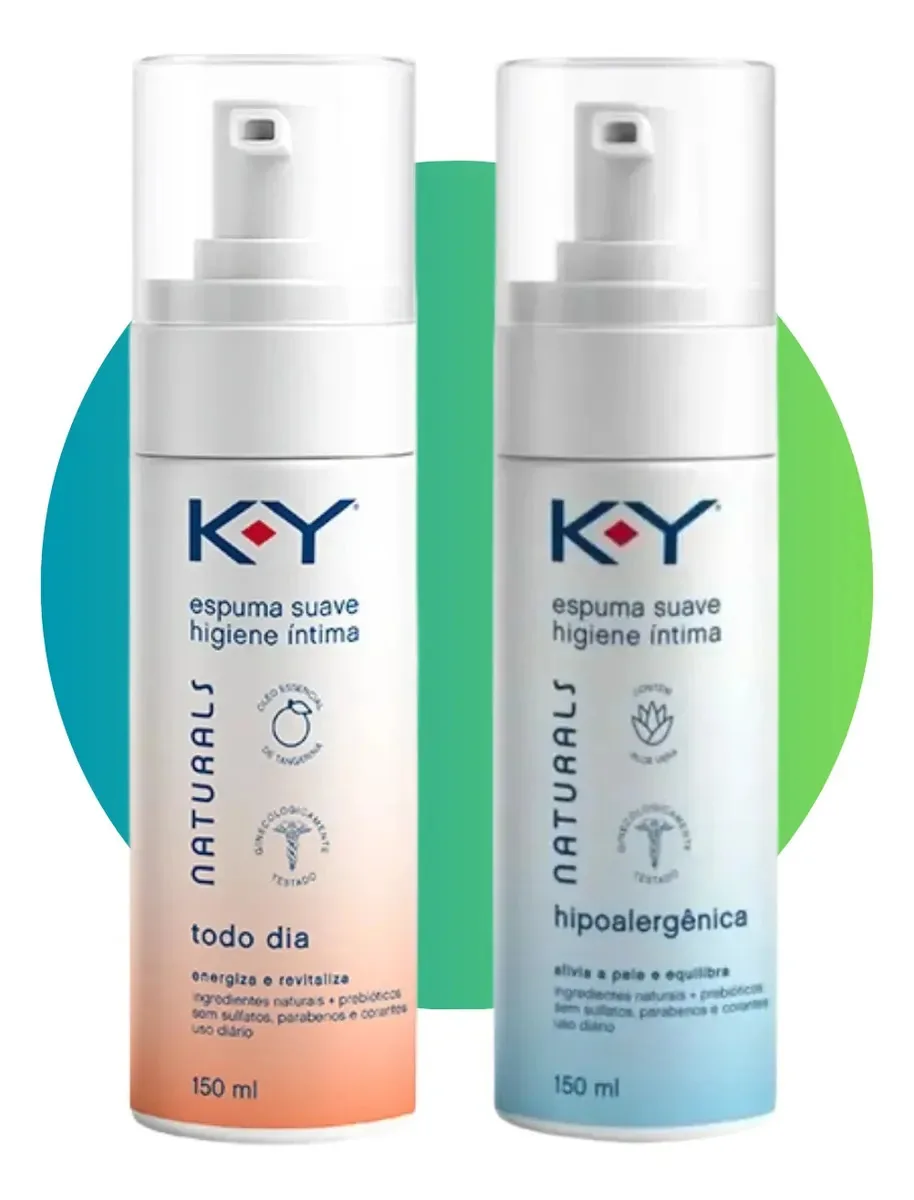 Kit Espuma Íntima Tododia Ky Naturals 150ml + Hipoalergênica