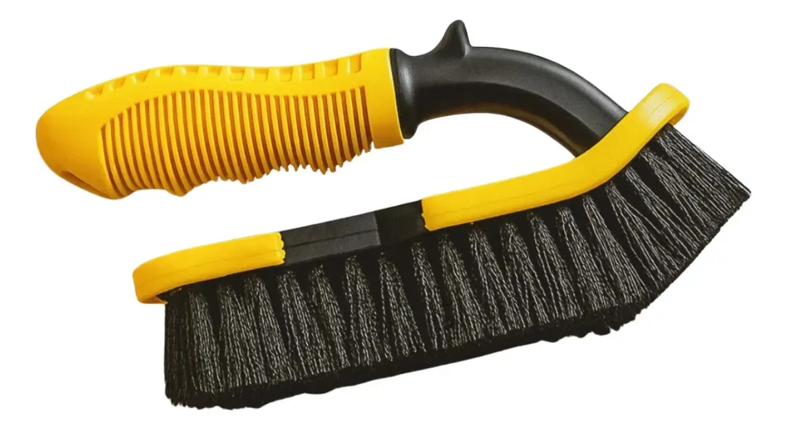Escova Multiuso Para Limpeza De Tapetes/carpetes E Pisos Preta/amarela