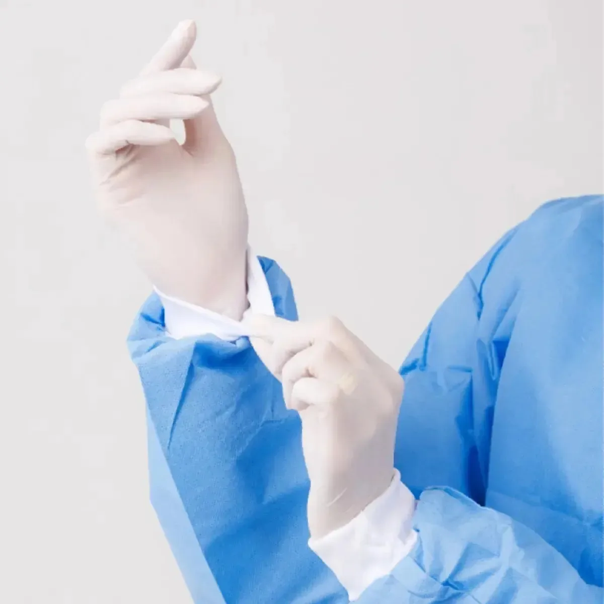 10 Un Avental Descartável Estéril Sms Manga Longa 40g Tam Eg