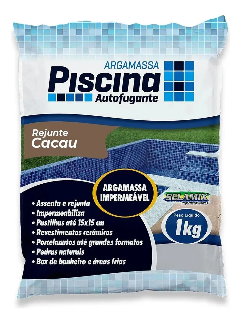Rejunte Piscina Impermeável Cor Cacau 1kg