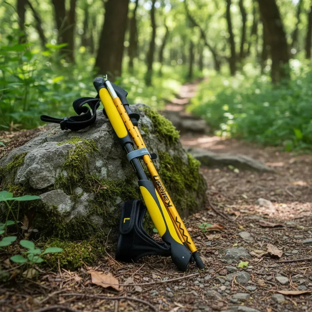 Par Bastao Trekker Amarelo Kailash