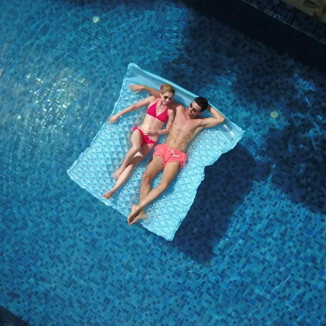 Colchão Inflável Para Piscina Com Ondas - Rosa