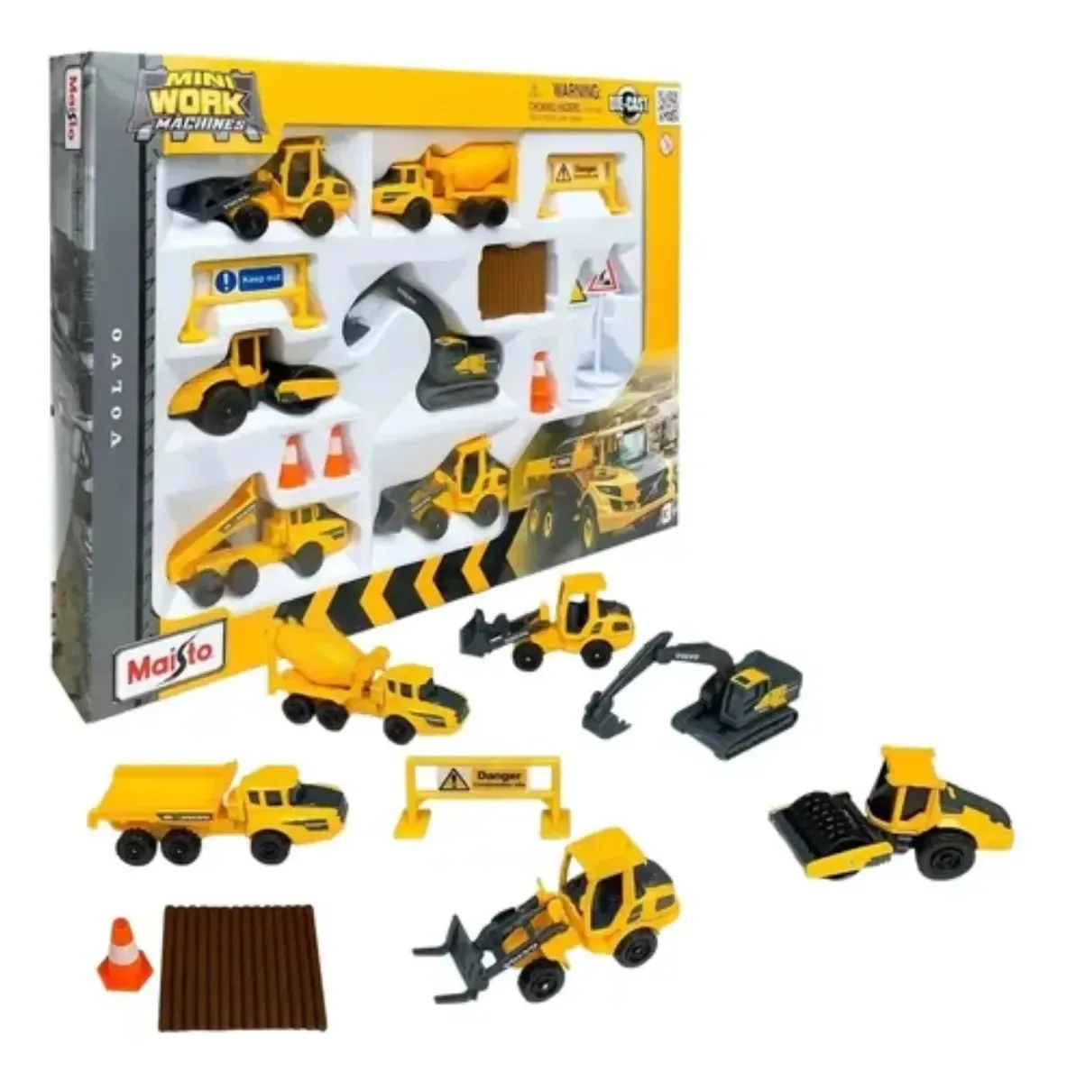 Miniaturas Construção Volvo Mini Work Machines Maisto 12376