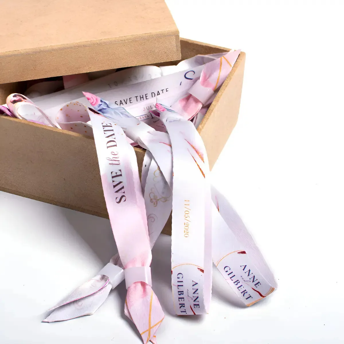Pulseiras De Tecido Kit 300 - Personalizado Preto