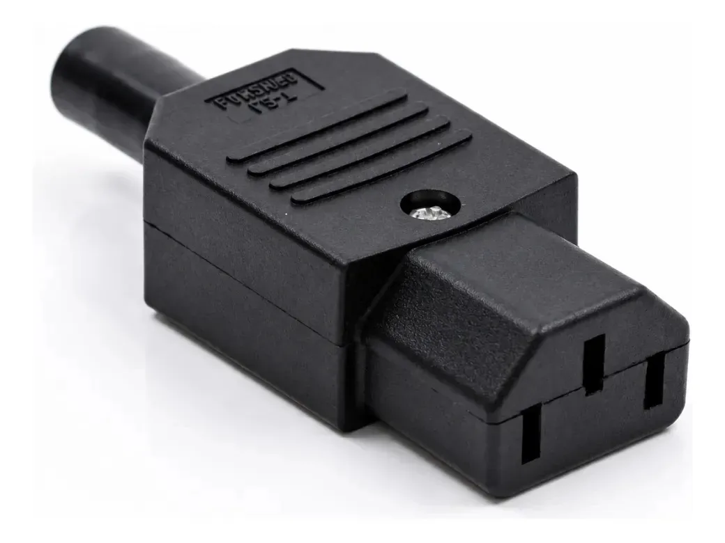 Kit 10 Plug Ac Tripolar C13 10a Fêmea