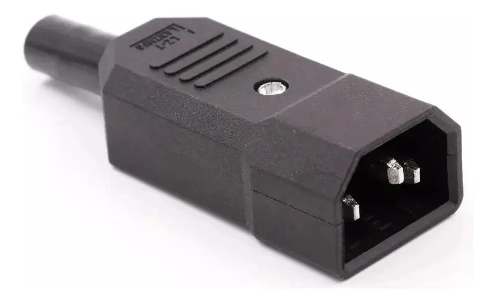 Kit 10 Plug Ac Tripolar C14 10a Macho