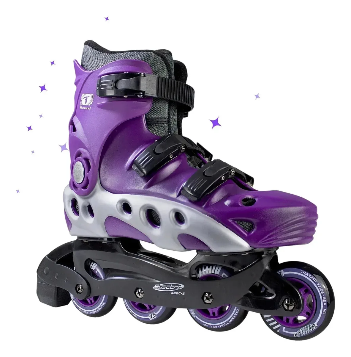 Patins Traxart Inline Spectro # 9 = 40/41 Roxo