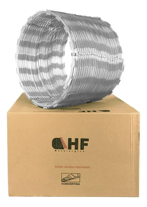 Arame Para Cerca De Concertina 45cm X 5m Duplo