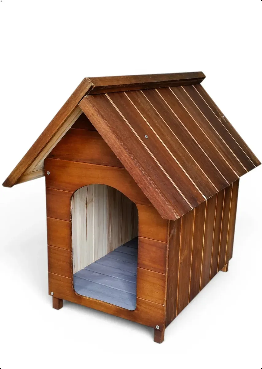 Casinha De Cachorro Simples Média Marron N°3