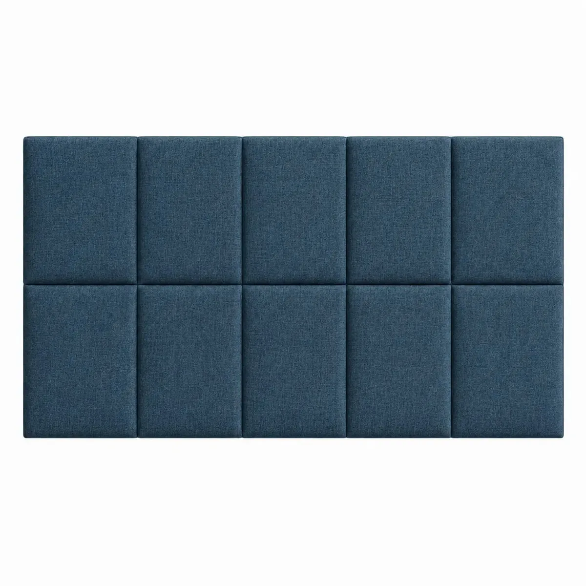 Cabeceira Solteiro Box Estofada de Linho Azul - Modelar Casa