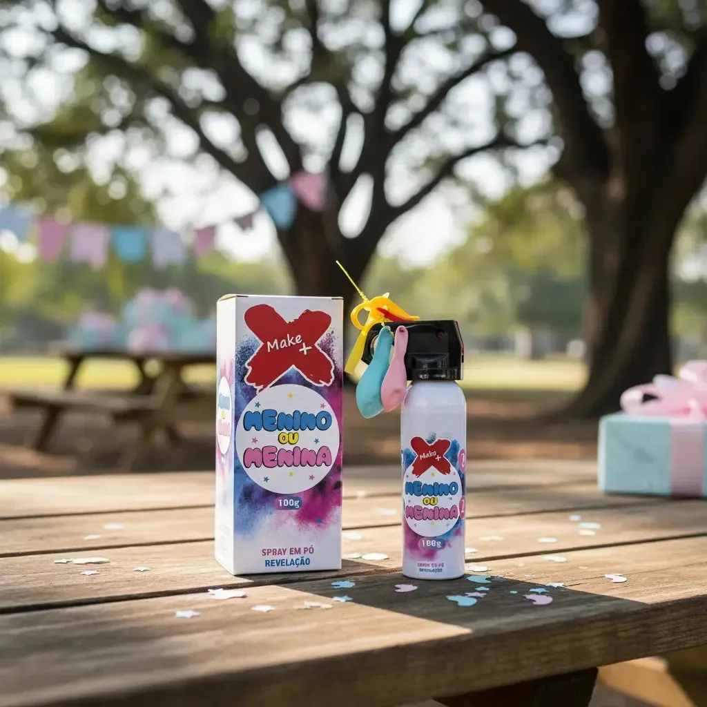 Fumaça Em Pó Confete Chá Revelação Menino Menina Cor Rosa