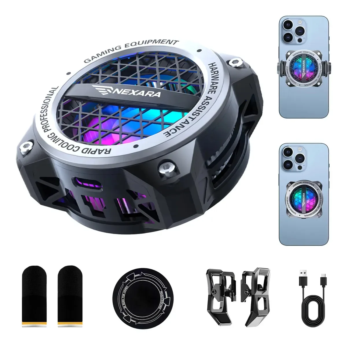 Cooler Para Celular - Refrigeração Rápida E Silenciosa Preto