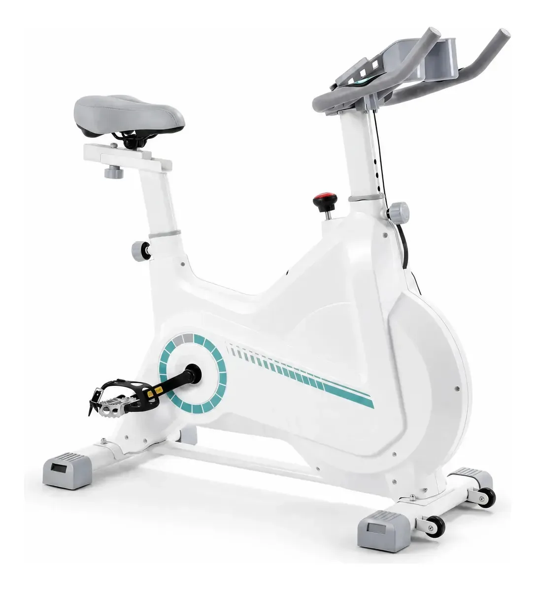 Bicicleta Ergométrica Fitness Para Cardio E Musculação Branco