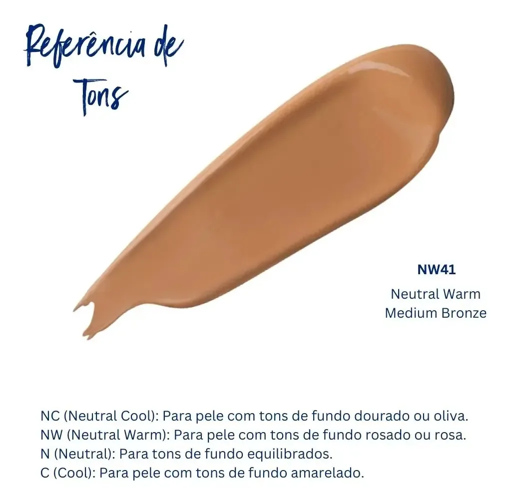 Base E Corretivo Matte A Prova D'água E Manchas Best Bronze Tom NW41