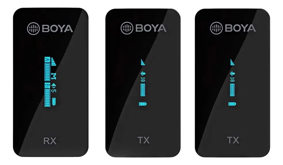 Sistema Microfone Sem Fio Boya By-xm6 K2 Lapela Celular Dslr