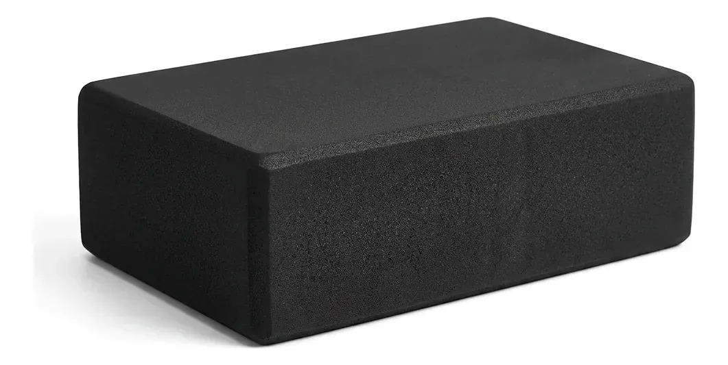 Bloco De Yoga Para Exercícios Alongamento Pilates Meditação Preto