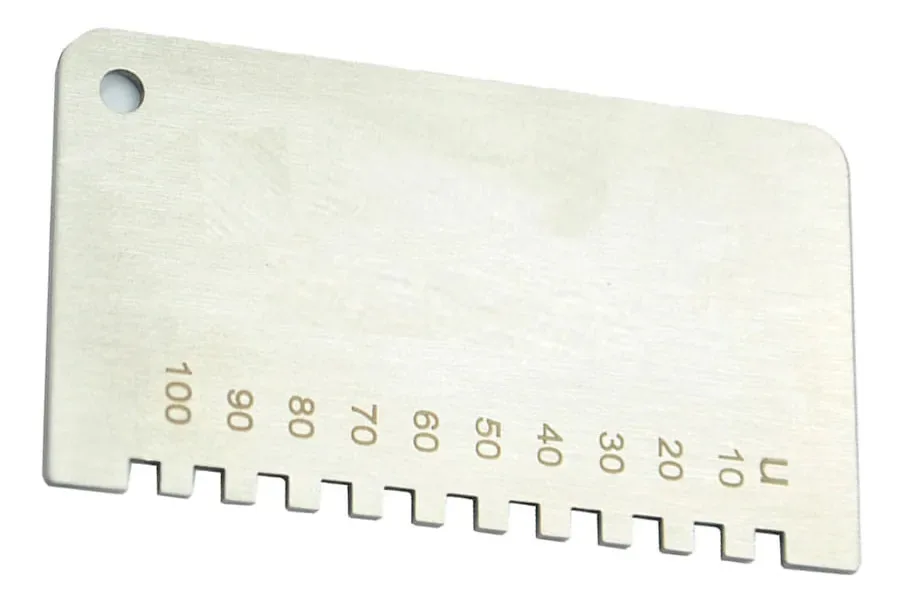 Medidor Camada Tinta Úmida 10-100 Microns Aço Inox Novotest