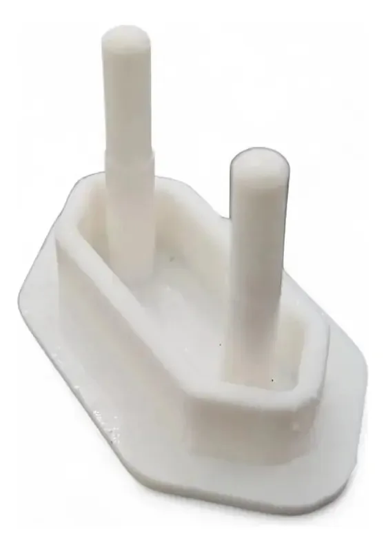 Kit 100 Pçs Protetor De Tomada Tampa Antichoque Bebe Branco