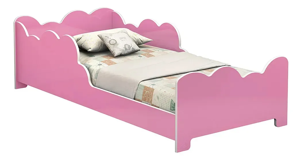 Cama Nuvem Infantil Quarto Rosa
