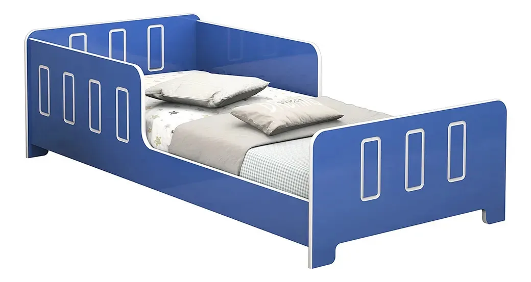 Cama Pop Infantil E Juvenil Quarto Azul
