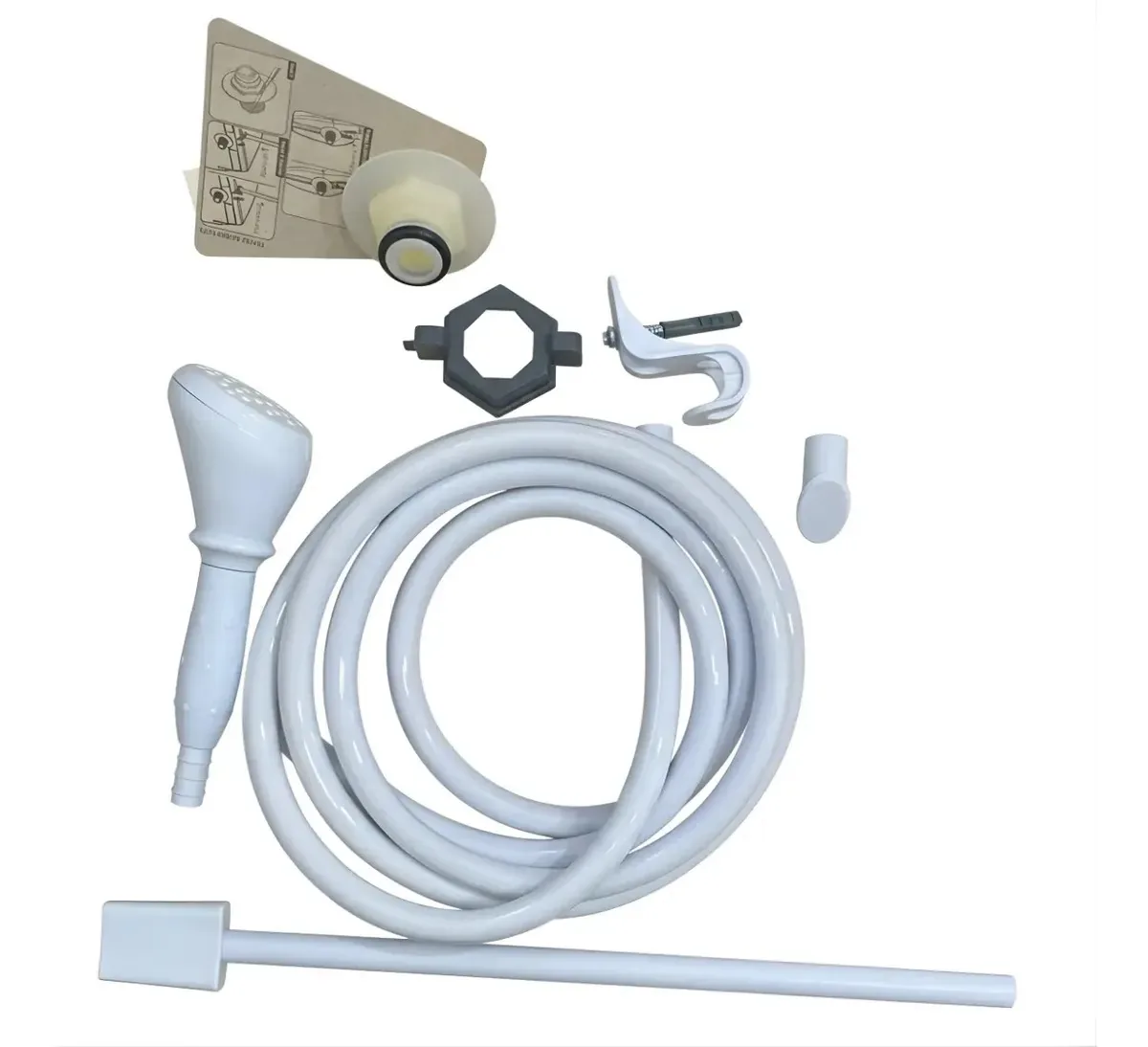 Kit Acessórios Ducha Zagonel Ducali Branca Branco