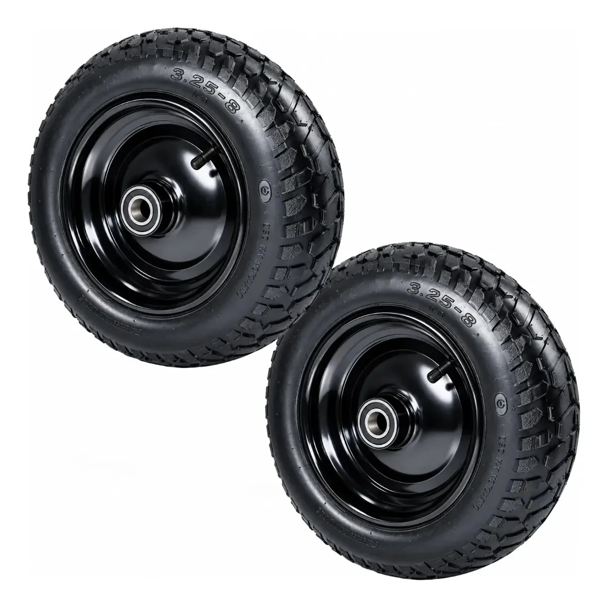 2 Pneus 3.25-8 P/ Carrinho De Carga Mão 8pol Completo 300kg A1