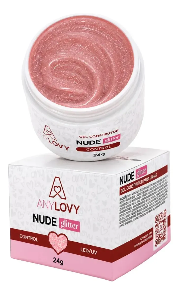 Gel Nude Glitter Anylovy 24g